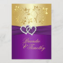 Search for purple and gold wedding invitations Flowers