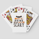 Search for funny skeleton playing cards Pumpkin