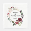 Search for burgundy wedding napkins Rose