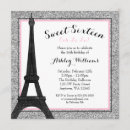Search for paris sweet 16 invitations Night in paris