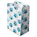 Search for paw print gift bags Blue