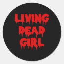 Search for living dead stickers Halloween