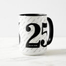 Search for 25th birthday mugs Celebration