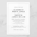 Search for simple border wedding invitations Minimalist