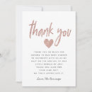 Search for rose gold thank you cards Heart