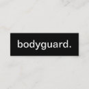 Search for bodyguard business cards Professional