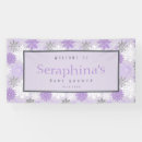 Search for purple baby shower banners Glitter