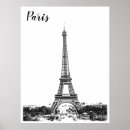 Search for black and white eiffel tower posters France