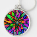 Search for glass mosaic key rings Colourful
