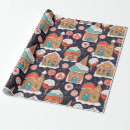 Search for gingerbread wrapping paper Illustration