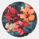 Search for hibiscus flower pattern stickers Botanical