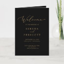 Search for black gold wedding programs Modern order of service