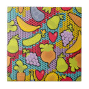 Search for fruits and vegetables tiles Colourful