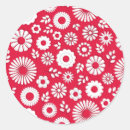 Search for summer flowers stickers Red