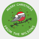 Search for cute robin stickers Red