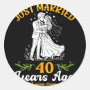 Search for 40 year anniversary stickers Married