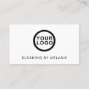 Search for cleaning service logo business cards Janitorial