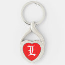 Search for red lady key rings Heart