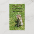 Search for squirrel business cards Wildlife