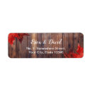 Search for fall leaves wedding return address labels Wood
