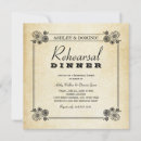 Search for floral rehearsal dinner invitations Vintage