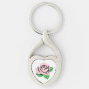 Search for heart drawing key rings Pink