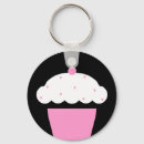 Search for cupcake with cherry key rings Cook