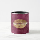 Search for gold lips mugs Girly
