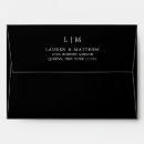 Search for black wedding envelopes Modern