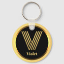 Search for letter v key rings Elegant