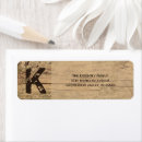 Search for wood plank return address labels Rustic