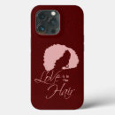 Search for natural hair iphone cases Black woman