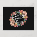 Search for crazy lady postcards Gardening