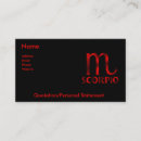 Search for months business cards Zodiac