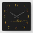 Search for black and gold decor clocks Elegant
