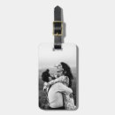 Search for bride luggage tags Black and white