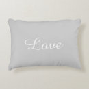 Search for romantic cushions Typography
