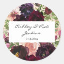 Search for floral name round stickers Pink