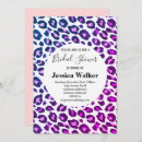 Search for leopard bridal shower invitations Pink
