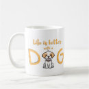 Search for lifes better with a dog mugs For pets