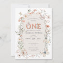 Search for pink butterfly 1st birthday invitations Wild one