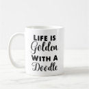 Search for life is golden mugs Doodle