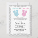 Search for team pink or blue invitations Boy or girl