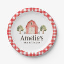 Search for farm birthday plates Barnyard bash