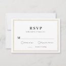 Search for white gold frame rsvp cards Black and white