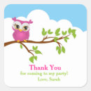 Search for girl owl birthday stickers Pink