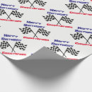 Search for drag race gift wrap Chequered flag