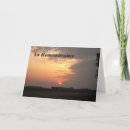 Search for death remembrance cards Sunset