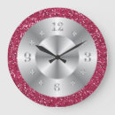 Search for christmas pink clocks glitter
