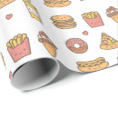 Search for fast junk food wrapping paper Doughnut